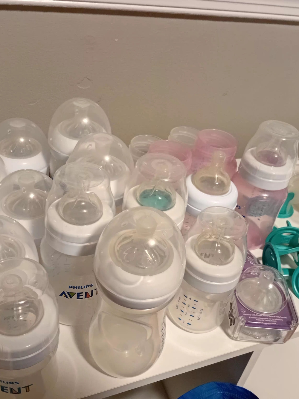 Lot of Philips Avent Baby Bottles, Anti-Colic